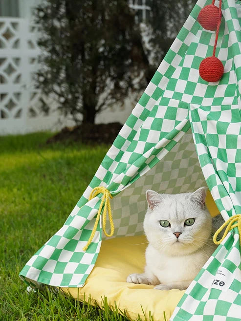 ZEZE Tippy Tent Bed for Cats and Dogs (60x60x78cm)