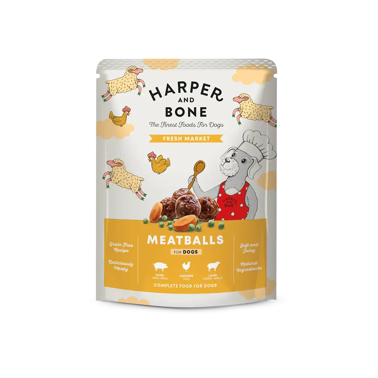 Harper Bone Fresh Market Meatballs Iberian Pork Chicken and