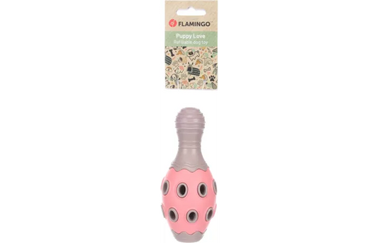 FLAMINGO Refillable Rubber Puppy Toy (15cm)