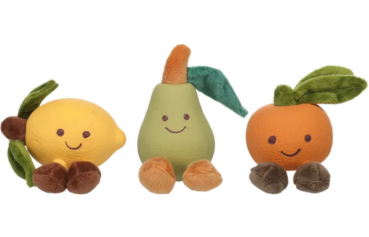 FLAMINGO Squeaky Latex Fruit Dog Toy (11cm)