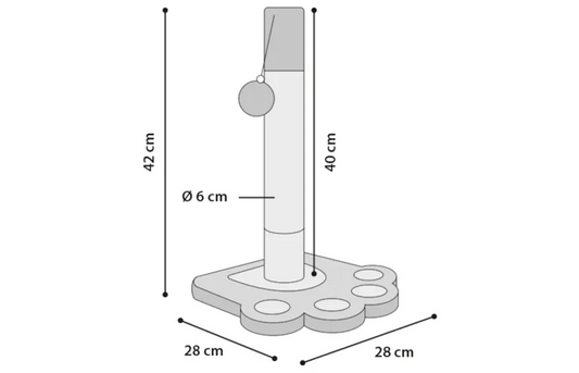 Árbol rascador de flamencos Cya 2