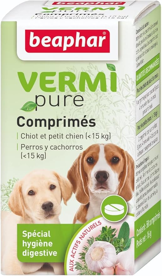 Beaphar Vermi Pure, Antiparasitario interno para perros de menos de 15 kg