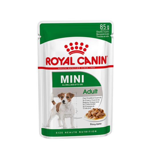 Royal Canin Mini Adult Wet Dog Food – Chunks in Gravy (85g)