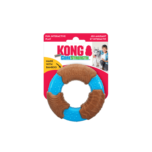 KONG CoreStrength Bamboo Ring Dog Toy (9cm)