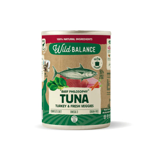 Wild Balance Pescado salvaje, pavo y verduras frescas 400 g - Filosofía Barf