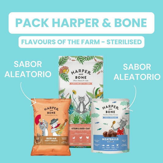 Pack Harper & Bone Cat - Flavours of The Farm - Sterilised