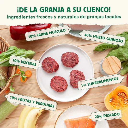 Menú Wild Balance BARF Salmón con verduras frescas para perros