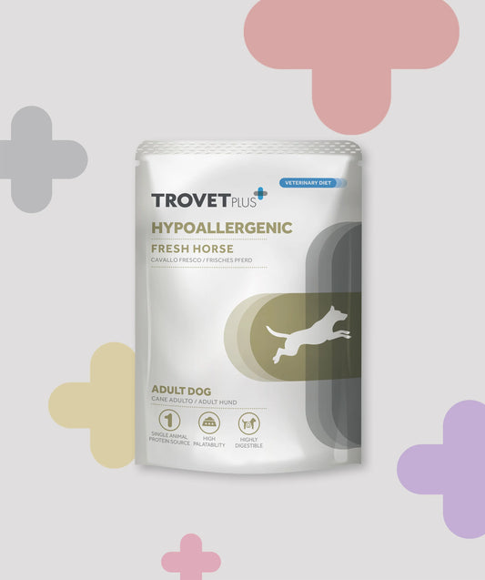 Trovet plus Perro adulto Hipoalergénico Fresco Caballo 100g