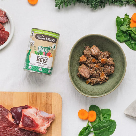 Wild Balance Beef & Fresh Veggies para perros 400 g - Filosofía Barf