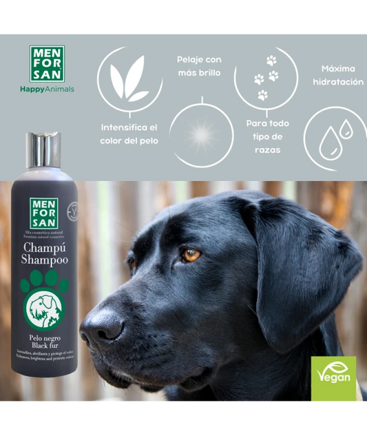 Men For San Black Fur Shampoo for Dogs