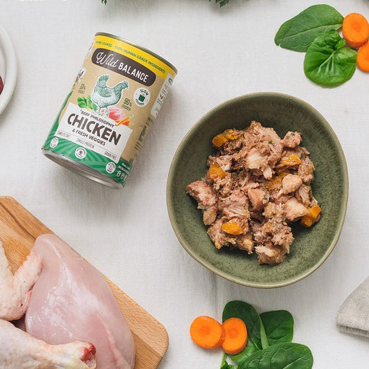 Wild Balance Pollo y verduras frescas para perros 400 g - Filosofía Barf
