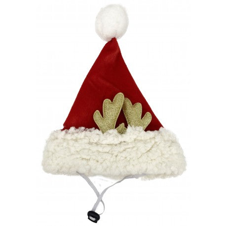 BUBIMEX XMAS Adjustable Santa Claus Hat for Cats and Dogs