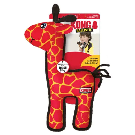 KONG Ballistic Giraffe Plush Dog Toy (32cm)