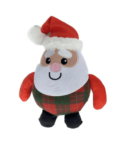 BUBIMEX XMAS Santa Plush Dog Toy (17cm)
