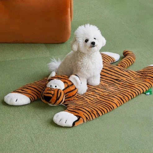 ZEZE Sleepy Tiger Bed for Cats and Dogs (130x70x15cm)