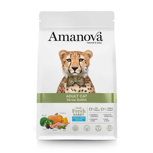 Amanova Adult Cat, Divine Rabbit, Grainfree 1,5kg - Okidogi.store