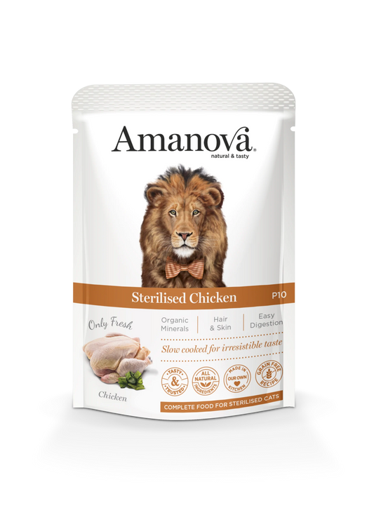 Amanova cat, Sterilised Chicken 85g - Okidogi.store