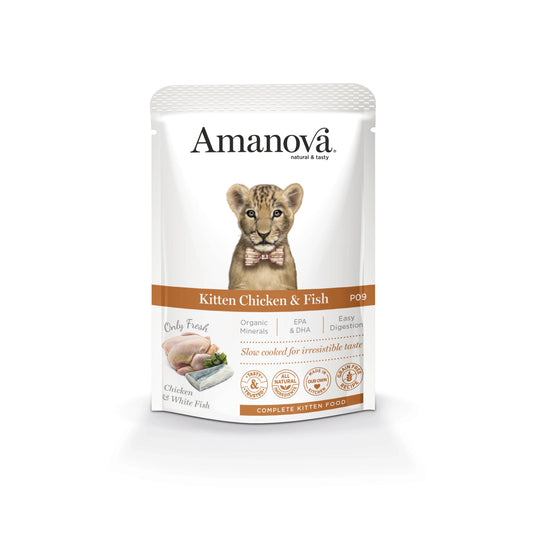 Amanova Kitten. Chicken&Fish 85g - Okidogi.store