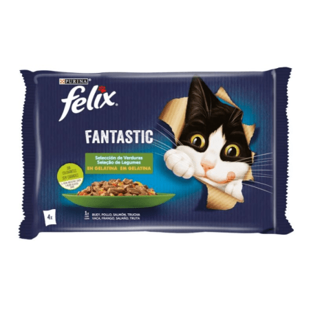 Félix Fantástica Selección con Verduras 4x85gr