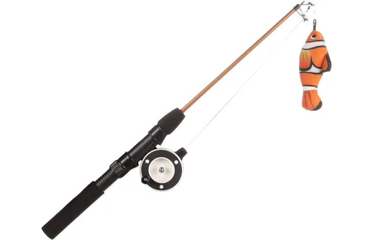 Flamingo Fishing Rod Cat Toy