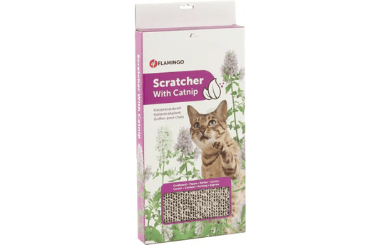 Flamingo Scratcher with Catnip - Okidogi.store