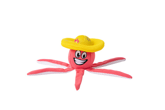 Freedog Octopus, Flotating Toy with Squeaker