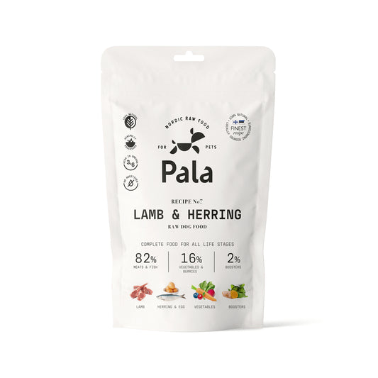 PALA RAW DOG FOOD, Lamb & Herring, 100% Natural Air-Dried Complete Food for Dogs