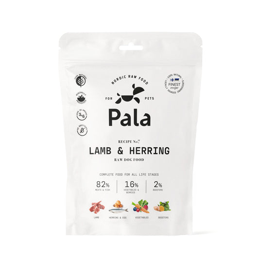 PALA RAW DOG FOOD, Lamb & Herring, 100% Natural Air-Dried Complete Food for Dogs