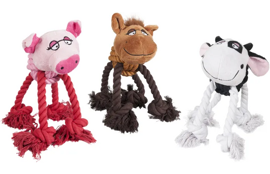 FLAMINGO Animal Rope Toy for Dogs (32 cm)