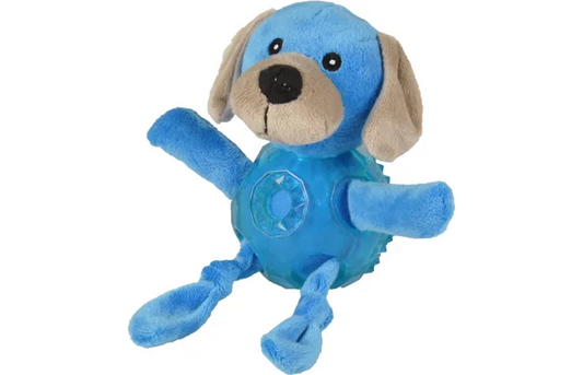 FLAMINGO TPR and Squeaky Dog Ball - 18 cm