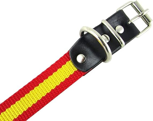Spain Flag Nylon Collar for Dogs