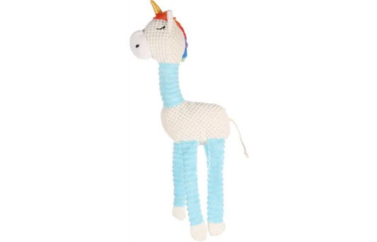 Unicorn Dog Toy with Squeaker