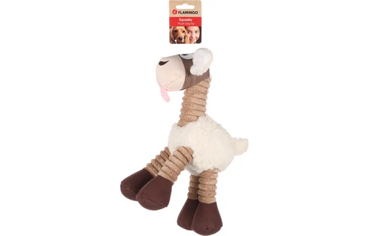 Juguete chirriante de flamenco Shappo Sheep Brown