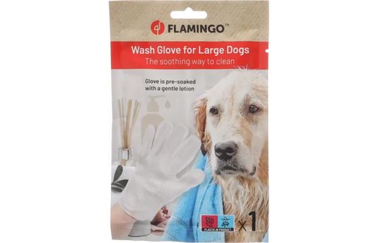 FLAMINGO Wash Glove for Large Dogs
