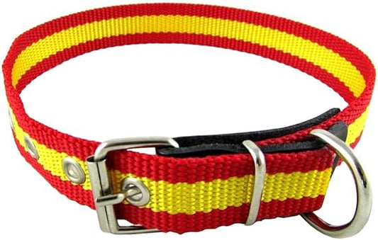 Spain Flag Nylon Collar for Dogs