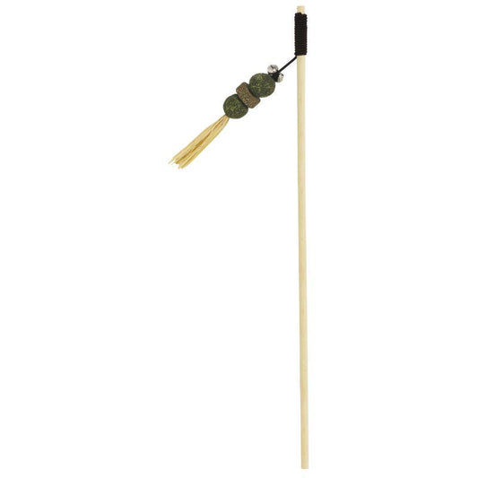 Bubimex  Toy for Cats Fishing rod with catnip balls and corn husk fringes