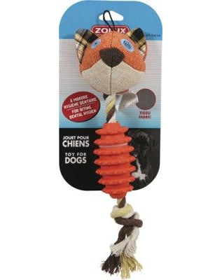 ZOLUX Rope and Rubber Dog Toy for Dental Hygien