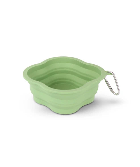 ZEZE Collapsible Silicone Green Bowl (13cm)