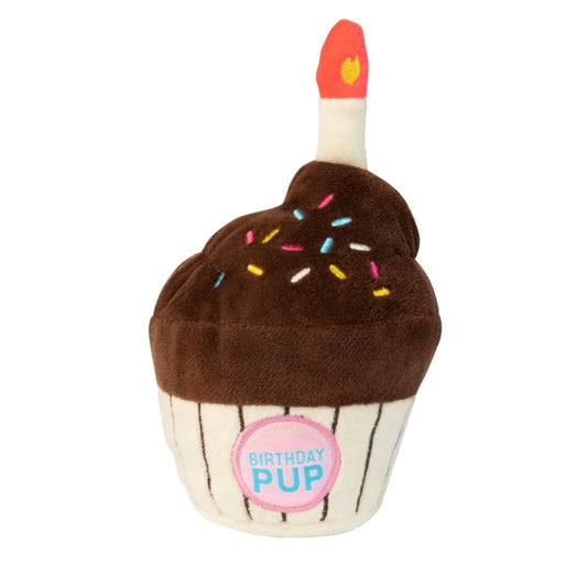 FuzzYard Birthday Cupcake Plush Dog Toy (15 cm)