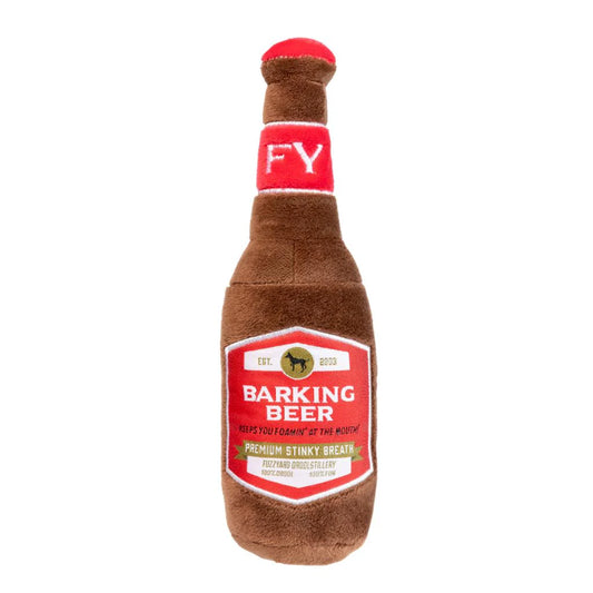 FuzzYard Barking Beer Plush Dog Toy (23 cm)