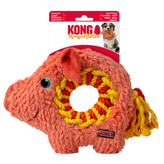 KONG RingaROOs Squeaky Strong Toy for Dogs