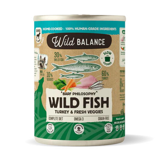 Wild Balance Wild Fish, Turkey & Fresh Veggies 400g - Barf Philosophy