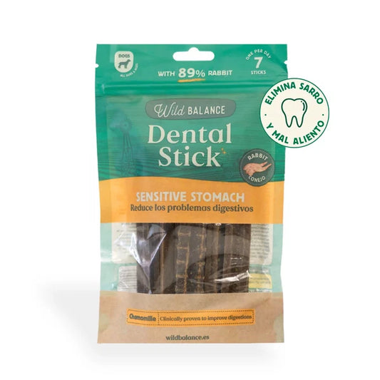WILD BALANCE Rabbit, Chamomile and Sage Dental Sticks - For Sensitive Stomachs