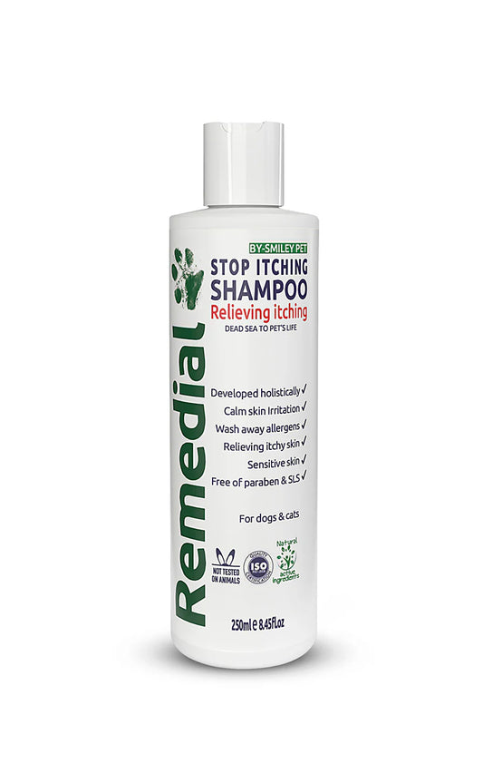 SMILEY PET Remedial Stop Itching Shampoo for Pets (250ml)