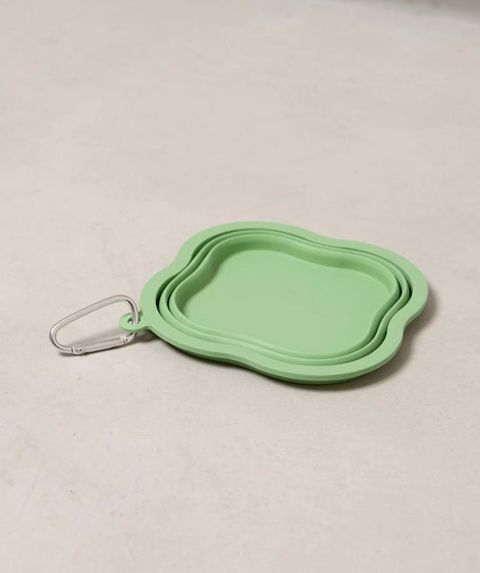 ZEZE Collapsible Silicone Green Bowl (13cm)