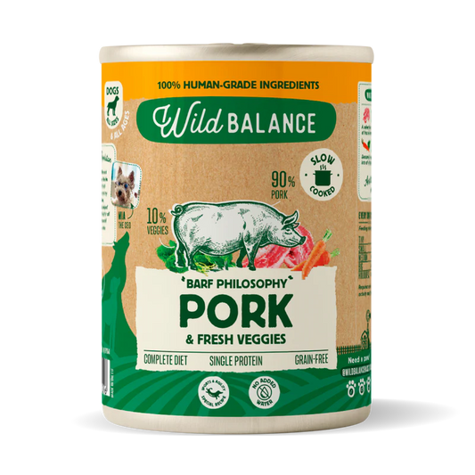 Wild Balance Cerdo y Verduras Frescas para Perros 400g