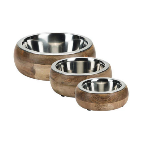 Designed by Lotte - Wood and Stainless Steel Bowls