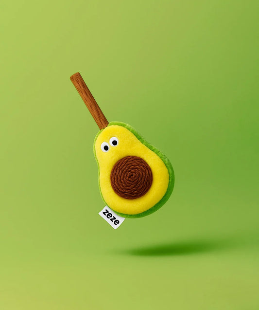 ZEZE Avocado Cat Toy with Jute Ball (19cm)