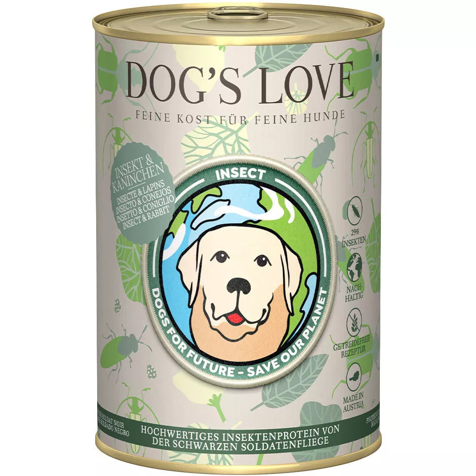 DOG'S LOVE Insect and Rabbit Dog Wet Food