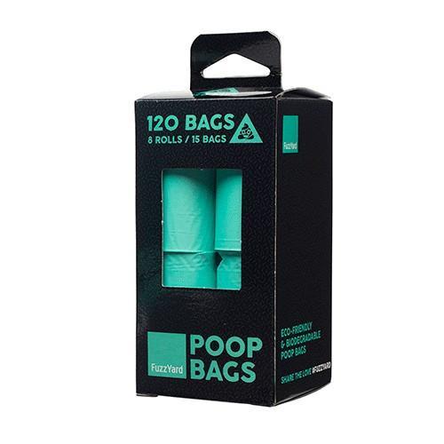 FuzzYard Poop Bags, 8 rolls
